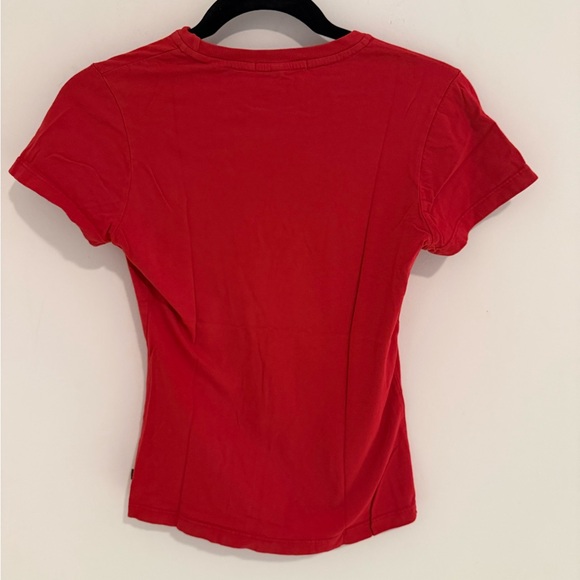 James Perse Vibrant Red Short Sleeve Tee size 2/Small - Picture 4 of 5
